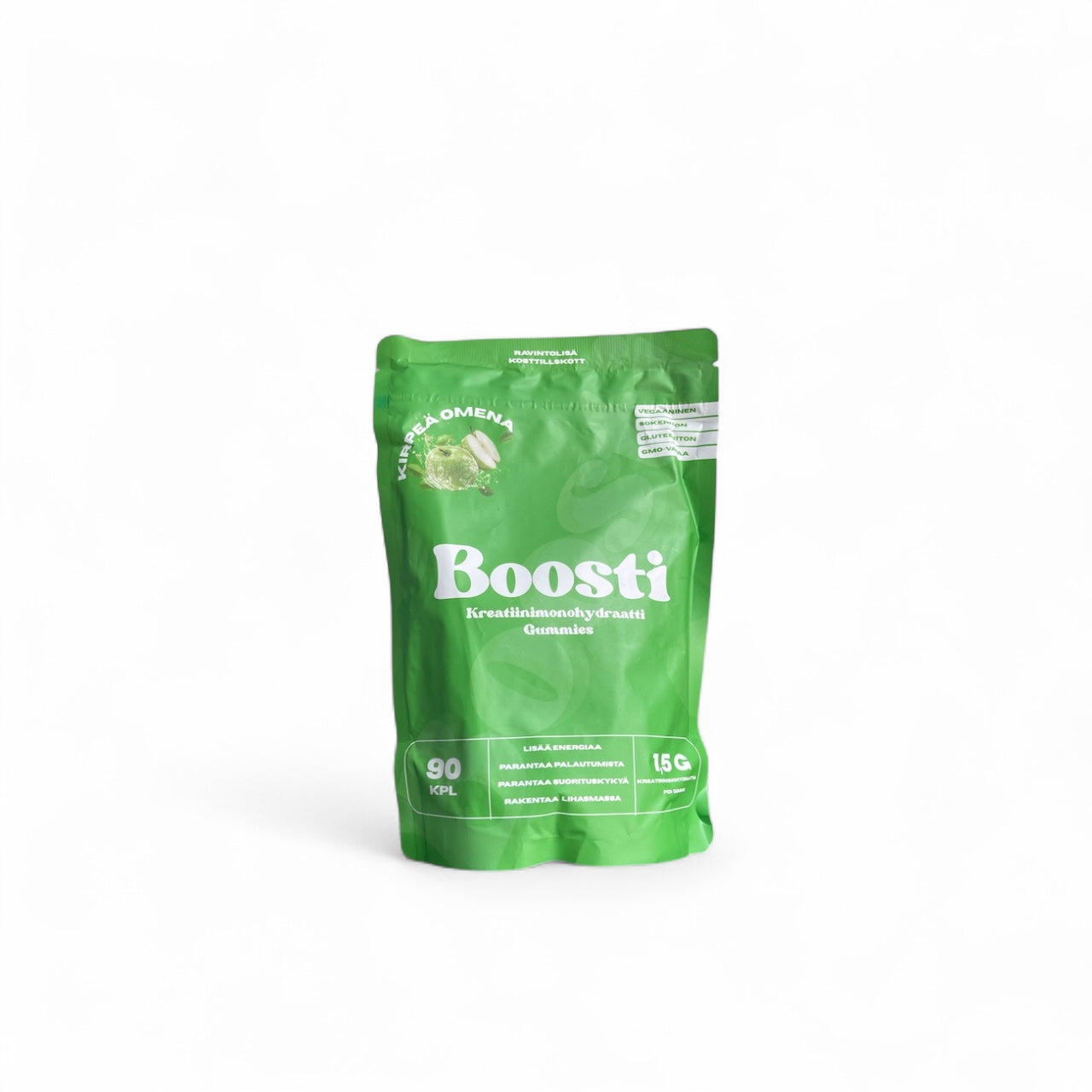 Boosti Kreatiini Monohydraatti Gummies SOUR APPLE
