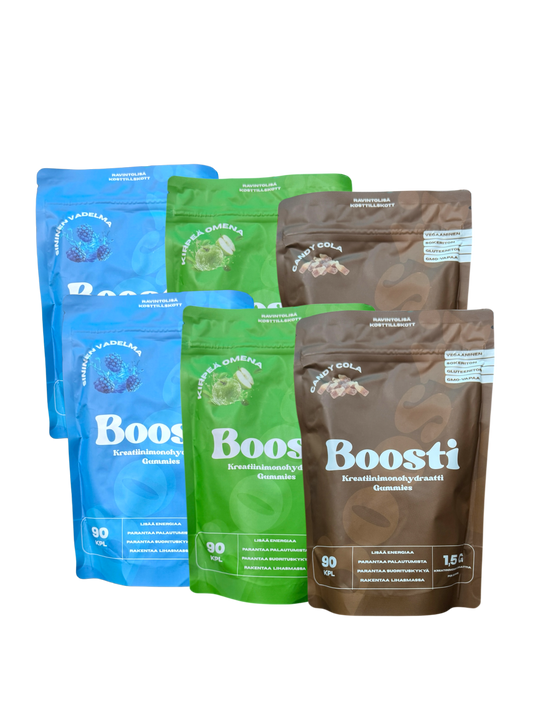 Creatine, kreatiini, kreatin, boosti, training, kosttillskott, kreatingummies, kreatiinigummies, creatinegummies