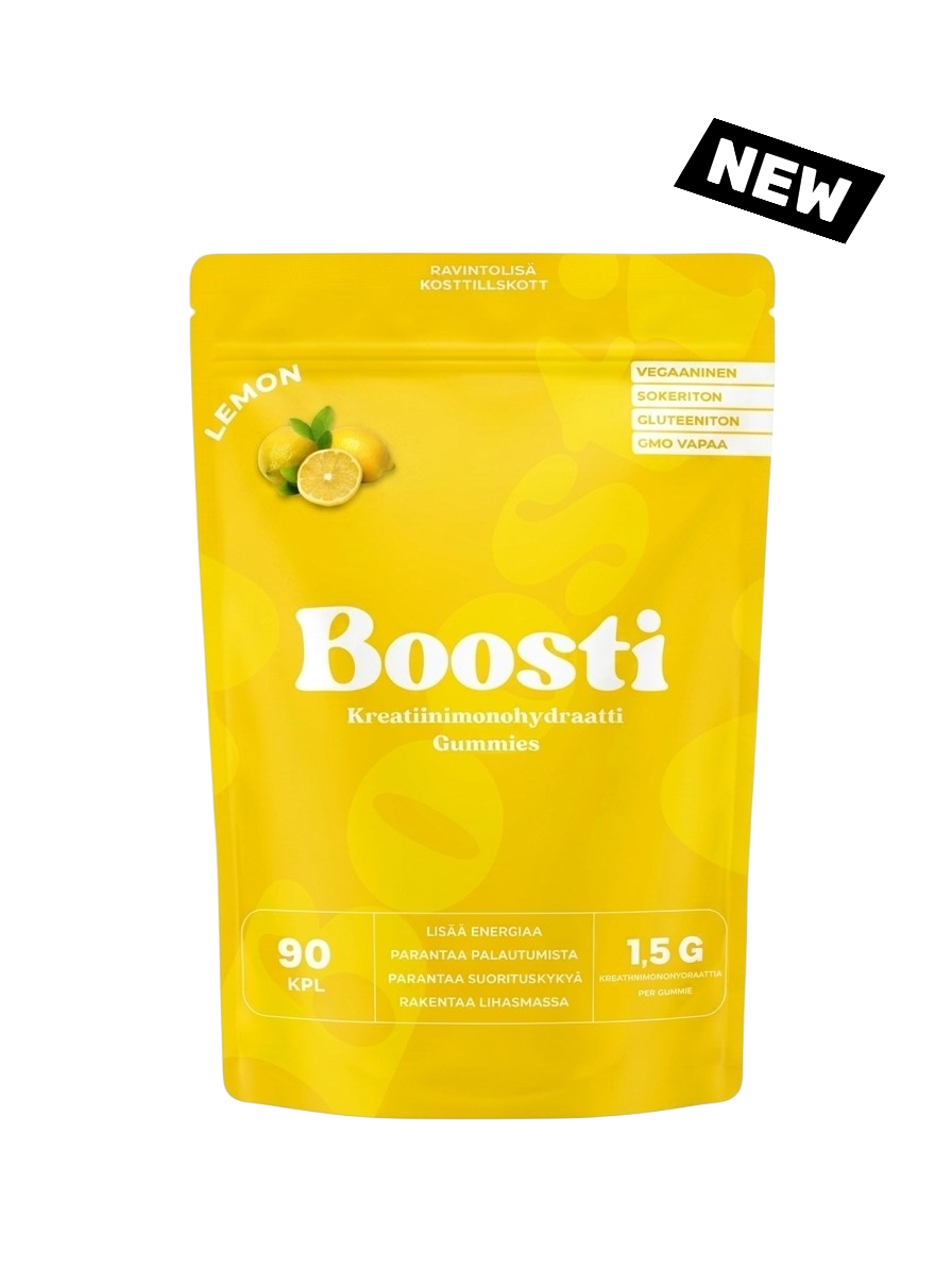 Boosti Kreatiinimonohydraatti Gummies LIMITED EDITION LEMON