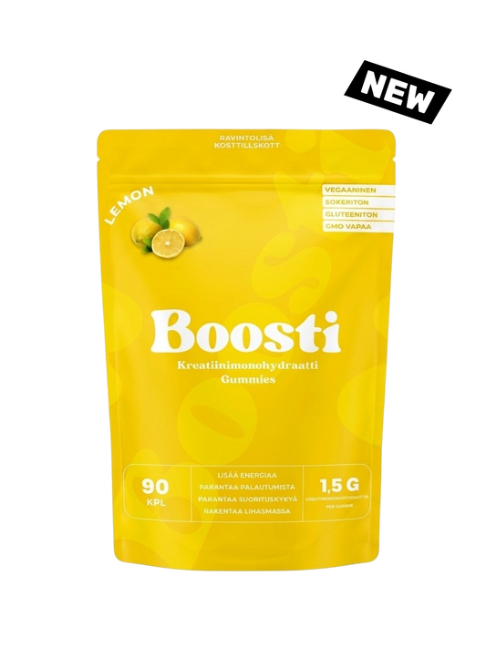 Boosti Kreatiinimonohydraatti Gummies LIMITED EDITION LEMON